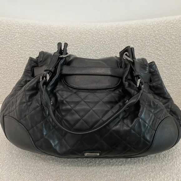 Authentic Pre-Owned Moschino Big Muffin Bag Black Nappa Leather - Picture 3 of 16